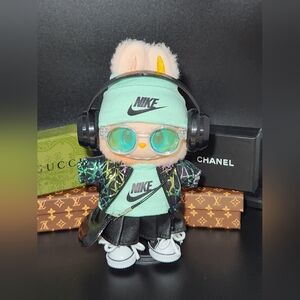 Fits Labubu Clothes Leather Skirt